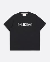 Load image into Gallery viewer, Far Afield x Combi Coffee - Delicioso Print T-Shirt - Black Cotton